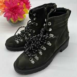 Steve Madden Geiger Camo Hiking Boots Size 7.5 BAB5972J